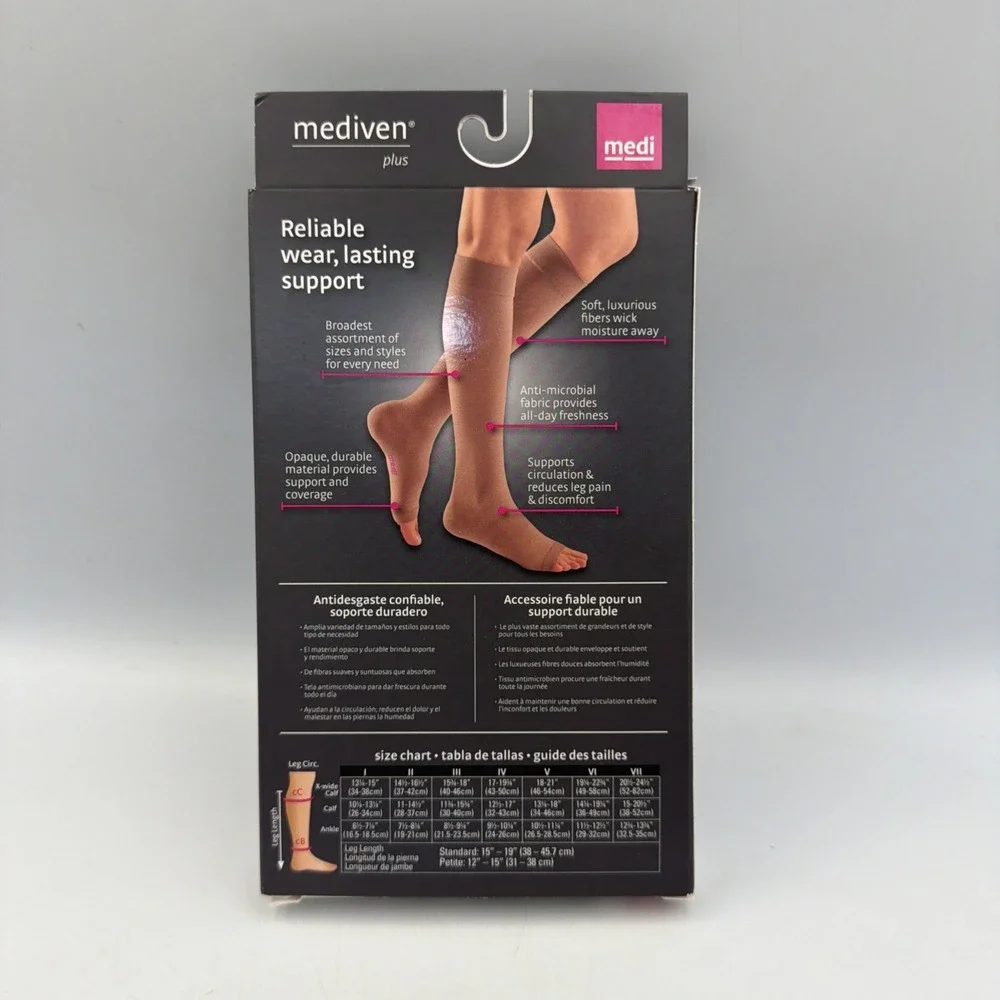 Medi Mediven Plus 16304 Closed Toe Compression Socks 20-30 mmHg Size IV